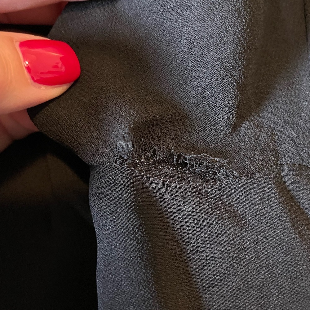 FEiNNYS Black Silk Sheer Floral Embroidered Dainty Romantic Bodysuit, Size Small - Picture 11 of 11